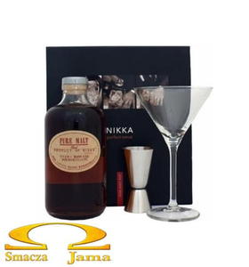 Whisky Nikka Pure Malt 0,5l + kieliszek i miarka barmaska - 2835556682