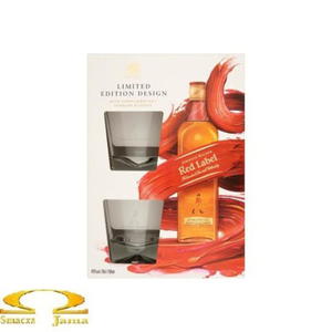 Whisky Johnnie Walker Red Label 0,7l + 2 szklanki edycja limitowana - 2843672054