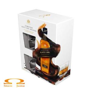 Whisky Johnnie Walker Black Label 0,7l + 2 szklanki Edycja Limitowana - 2843672055