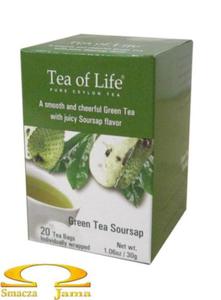 Herbata Zielona Tea of Life Soursop 20 torebek - 2858336117