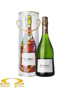 Wino Musujce Cava Codorniu Brut Seleccion Raventos Hiszpania 0,75l + tuba - 2858336340