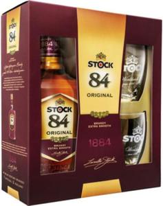 Brandy Stock 84 VSOP 0,7l + 2 szklanki - 2861525175