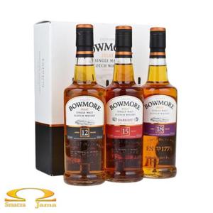 Zestaw whisky Bowmore 12 YO + 15 YO + 18 YO 3x200ml - 2861526068