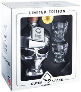 Wdka Alien Head Outer Space Chrome Edition Vodka 40% 0,7l + szklanki - 2861526785