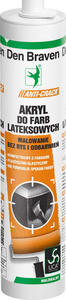 Uszczelniacz akrylowy AKRYL-ANTI CRACK do farb lateksowych DenBraven biaÃÂy 300ml