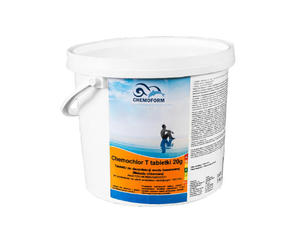 CHEMOCHLOR T TABLETKI - 20 g / 3 kg - CHLOR DO BASENU CHEMIA CHEMOFORM - 2832986049