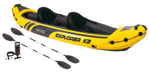 KAJAK EXPLORER K2 + ALUMINIOWE WIOSA I POMPKA - INTEX 68307 - 2832986065