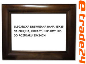 Elegancka Drewniana RAMKA 45x35cm Ramki na Zdjcia, Obrazy - 2827807585