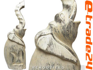 Rzeba Figurka SO z Drewna Rkodzieo 40x13cm