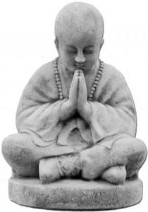Figura ogrodowa betonowa figura buddyjska 45cm