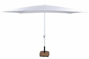 Parasol prostoktny z korb biay