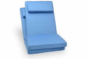 2 x poduszki na krzesła ogrodowe - Błękitne poduszki - 2822825469