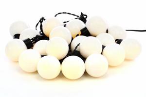 Lampki ogrodowe 20 LED, arwki biae matowe - 2843802970