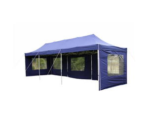 Pawilon handlowy 3x9 m automatyczny, niebieski namiot ogrodowy - 2822820625