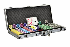 Zestaw pokerowy w walizce Gra w pokera Poker nominay etonw 500 szt - 2822820717