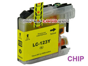 LC123Y XL tusz do Brother (CELTO) tusz Brother MFC-J6520DW, Brother DCP-J552DW, Brother MFC-J870DW, Brother MFC-J470DW, Brother DCP-J152W - 2825618226