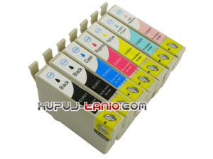 T0807 tusze do Epson (7 szt., BT) tusze Epson P50, Epson R265, Epson R285, Epson R360, Epson RX560, Epson RX585, Epson PX700W, Epson RX685 - 2825616148