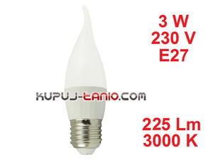 arwka LED Pomie (CL35) 3W, 230V, gwint E27, barwa biaa ciepa - 2825618177