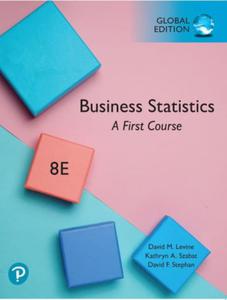 BUSINESS STATISTICS A FIRST COURSE DAVID LEVINE - 2862565094