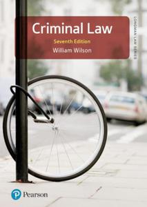 CRIMINAL LAW WILLIAM WILSON PEARSON NOWA - 2862565137