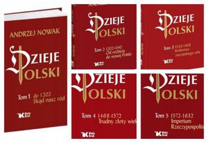 DZIEJE POLSKI 1-5 AND NOWAK HISTORIA KRLOWIE WOJNY NOWE TWARDE KOMPENDIUM - 2877804342