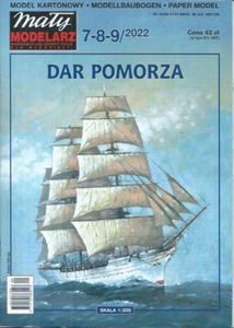 7-8-9/2022 MAY MODELARZ DAR POMORZA MODEL KARTONOWY 1:200 - 2877804774