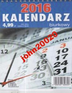 2016 KALENDARZ BIURKOWY. - 2855396307