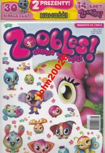 1/2012 ZOOBLES PREZENTY KARTY NAKLEJKI - 2855397921