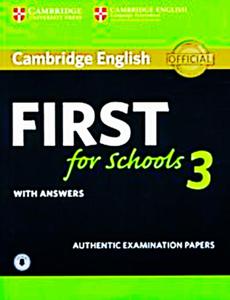 CAMBRIDGE ENGLISH FIRST 3 SCHOOL ANSWERS AUDIO CD (1) - 2860125760