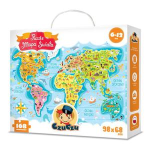 PUZZLE 168 MAPA WIATA CZUCZU - 2860137878