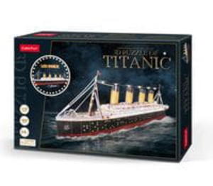 PUZZLE 3D LED TITANIC DREWNO STATEK