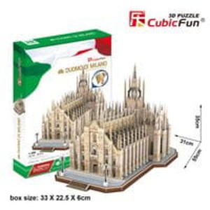 PUZZLE 3D KATEDRA W MEDIOLANIE PLAC W MARKA CUBIC FUN - 2860139424