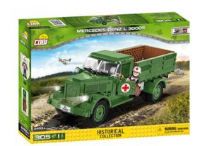 COBI 2455A. SMALL ARMY. MERCEDES-BENZ L 3000 S. CIʯARWKA NIEMIECKA - 2860140554