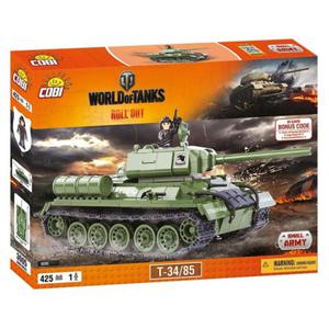 COBI 3005. SMALL ARMY. WORLD OF TANKS. T-34/85, KLOCKI (420 ELEMENTW) - 2860140575