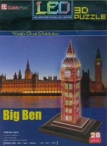 PUZZLE 3D LED ZEGAR BIG BEN - 2860141451