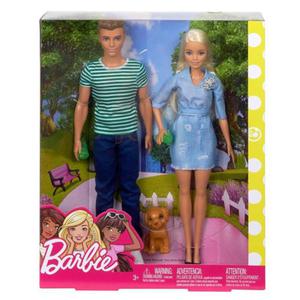 BARBIE. FTB72 BARBIE I KEN Z PIESKIEM, ZESTAW PREZENTOWY - 2860141531