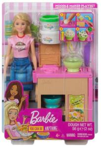 BARBIE GHK43 DOMOWY MAKARON KUCHNIA + AKCESORIA - 2860141563