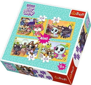 PUZZLE 4 W 1 LITTLEST PET SHOP MIE WSPOMNIENIA - 2860141756