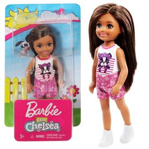 BARBIE. DWJ33 CHELSEA I PRZYJACIӣKI. LALKA W BLUZCE Z PIESKIEM - 2860142189