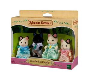 SYLVANIAN FAMILIES RODZINA KOTKW Z CZARNYM USZKIEM FIGURKI - 2860143968