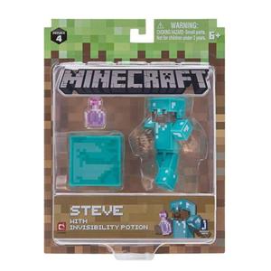 FIGURKA MINECRAFT STEVE Z ELIKSIREM NIEWIDZIALNOCI - 2860144234