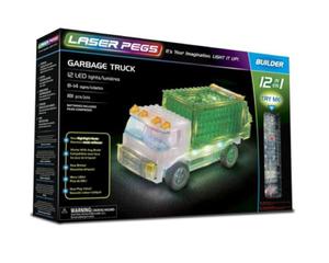 KLOCKI LASER PEGS 12 W 1 GARBAGE TRUCK - 2860144406