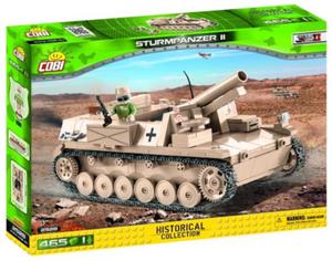 COBI 2528 HISTORICAL COLLECTION WWII STURMPANZER II NIEMIECKIE DZIAO SAMOBIENE - 2860144427