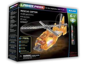 KLOCKI LASER PEGS 6 W 1 RESCUE COPTER - 2860144491