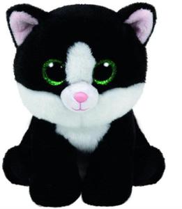 TY BEANIE BABIES CZARNO-BIAY KOT AVA 24 CM - 2860145493