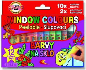 FARBY WITRAOWE 10,5ML 10 KOLORW + 2 KONTURY - 2860147805