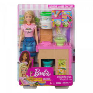 BARBIE ZESTAW LALKA + DOMOWY MAKARON - 2860147868