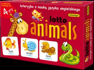 GRA EDUKACIJNA LOTTO ANIMALS LOTERYJKA - 2860168331