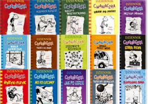 DZIENNIK CWANIACZKA 1-15 JEFF KINNEY ZESTAW - 2860171944