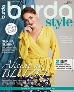 3/2019 BURDA SUKNIA LUB BLUZKI FASONY SZYJA - 2860173749